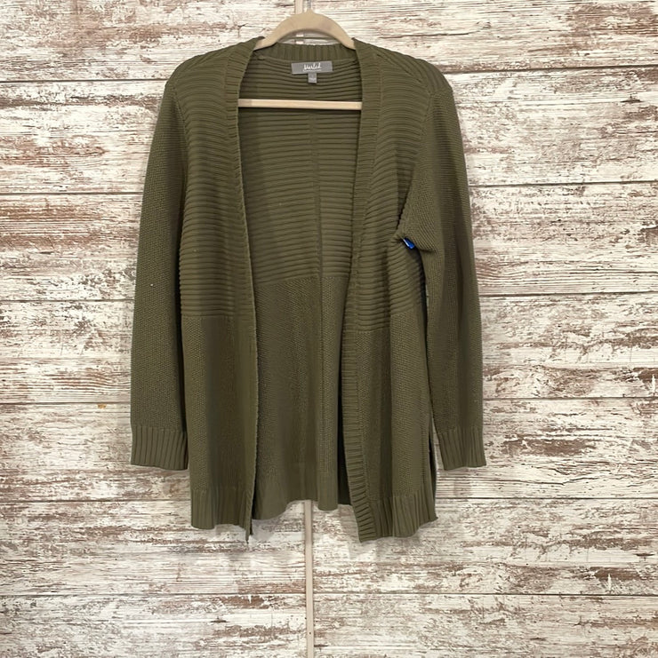 GREEN OPEN CARDIGAN