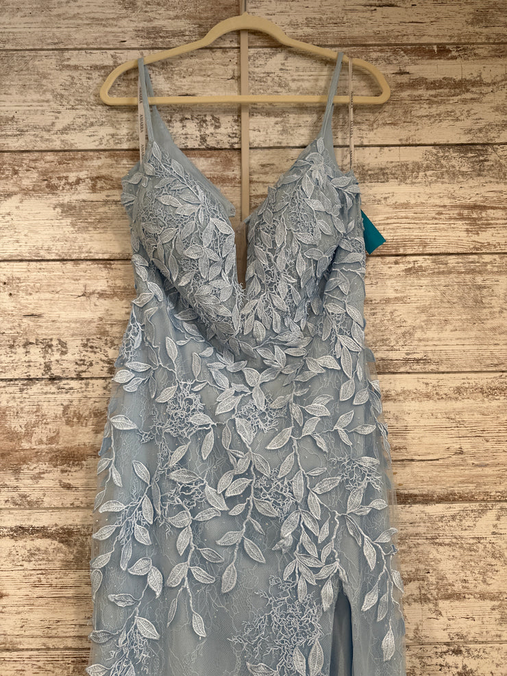 BLUE/FLORAL LONG DRESS (NEW)