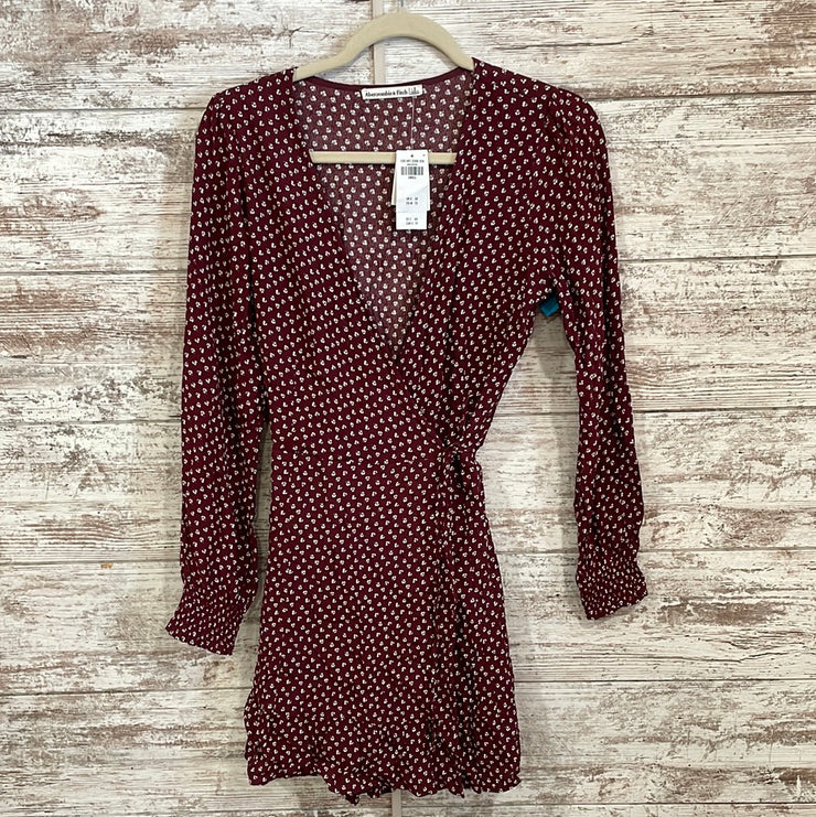 BURGUNDY SHORT DRESS-NEW$69