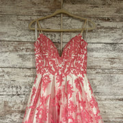 PINK/WHITE A LINE GOWN