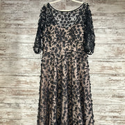 BLACK/TAN A LINE GOWN (NEW)