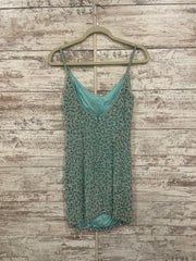 BLUE/WHITE BEADED SHORT DRESS