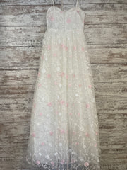 WHITE/PINK FLORAL A LINE (NEW)