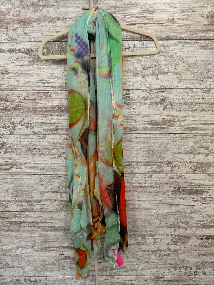 GREEN/COLORFUL SCARF