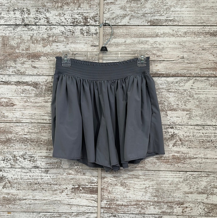 GRAY LOOSE FIT/HIGH RISE SHORT
