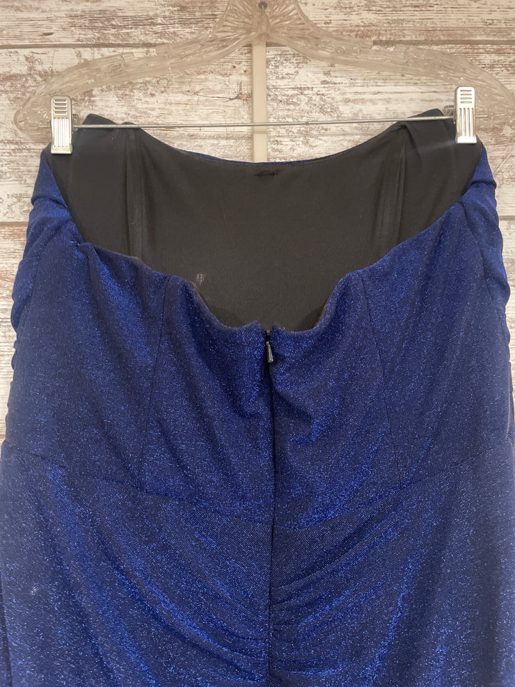 ROYAL BLUE SPARKLY LONG DRESS