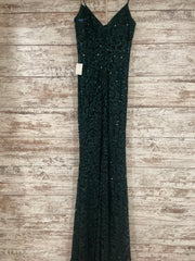 GREEN LACE LONG DRESS (NEW)