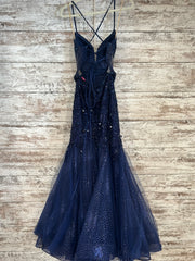 NAVY MERMAID GOWN