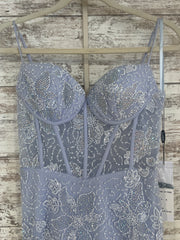 LAVENDER BEADED LONG DRESS-NEW