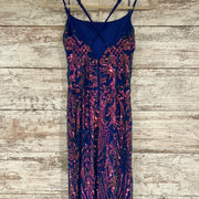 BLUE/PINK SPARKLY LONG DRESS