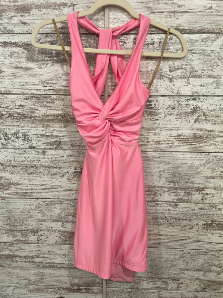 PINK SHORT DRESS