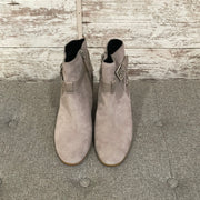 GRAY SUEDE BOOTIES $189