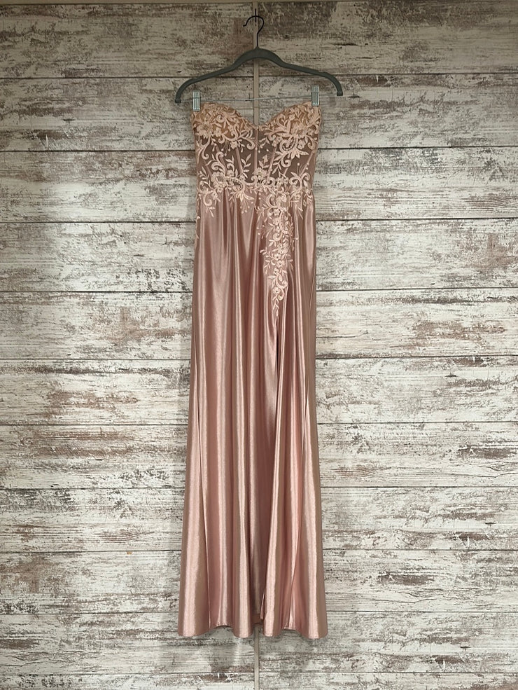 PINK LONG EVENING GOWN