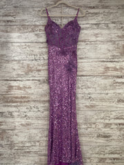 PURPLE SPARKLY LONG DRESS