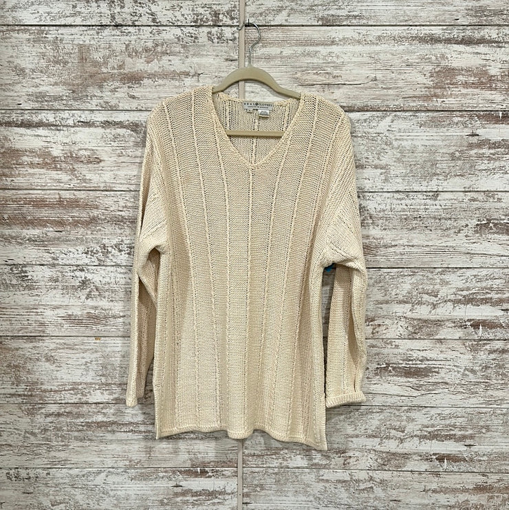 IVORY SILK/COTTON SWEATER $289