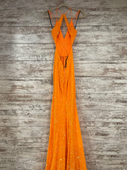 ORANGE FULL SEQUIN GOWN (NEW)