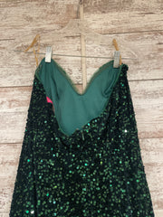 GREEN SEQUIN MERMAID GOWN