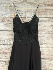 BLACK LONG EVENING GOWN