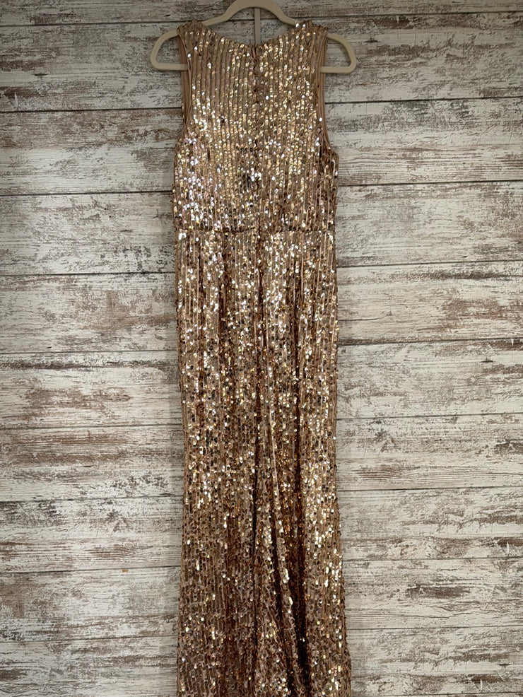 GOLD SPARKLY LONG DRESS