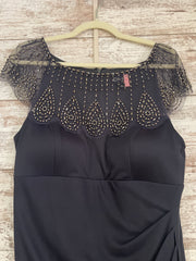 BLACK LONG EVENING GOWN