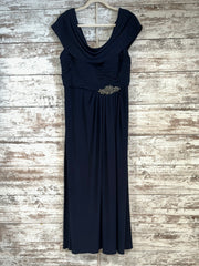 NAVY LONG EVENING GOWN