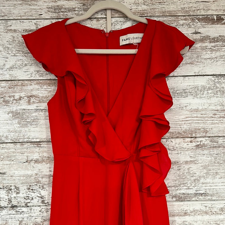 RED LONG EVENING GOWN