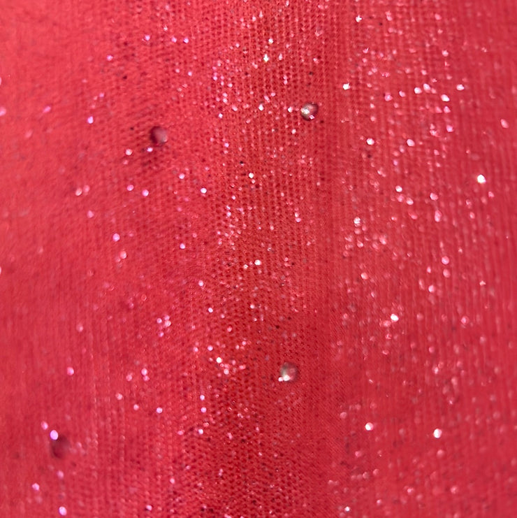 PINK SPARKLY A LINE GOWN