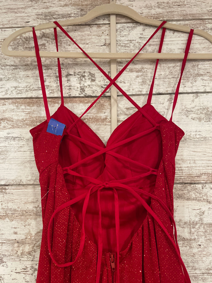 RED SPARKLY LONG DRESS (NEW)
