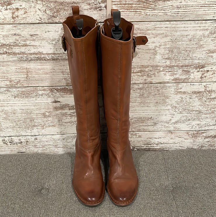 BROWN LEATHER BOOTS(NEW) $150