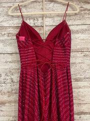 RED HOT STONE LONG EVENNG GOWN