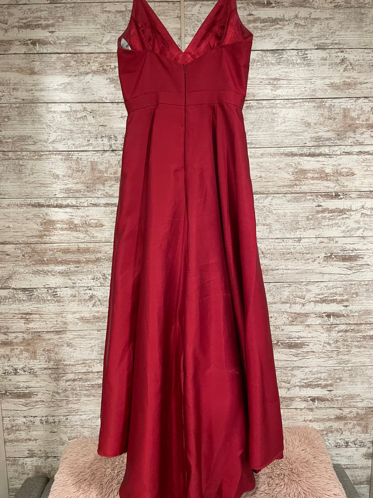 RED A LINE GOWN