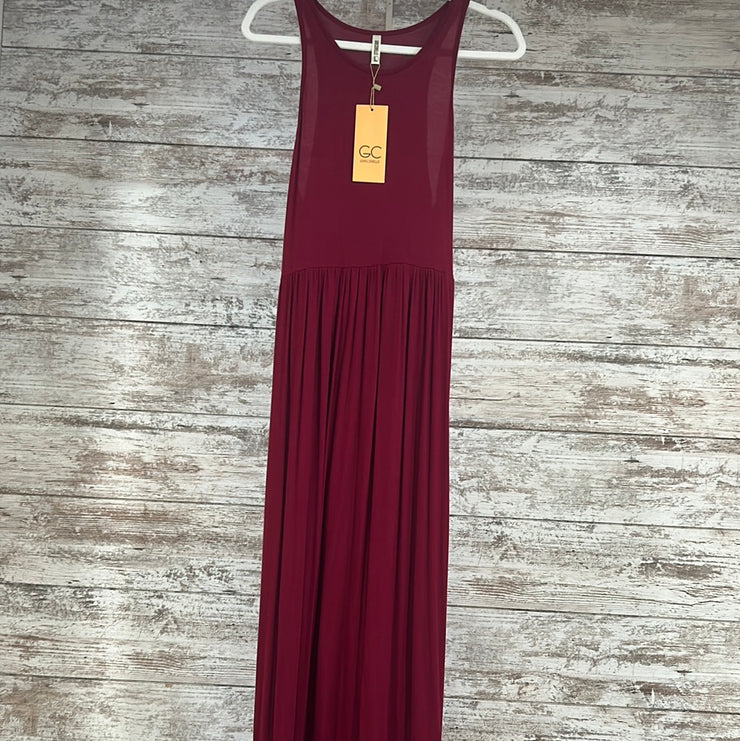 BURGUNDY MAXI DRESS (NEW)