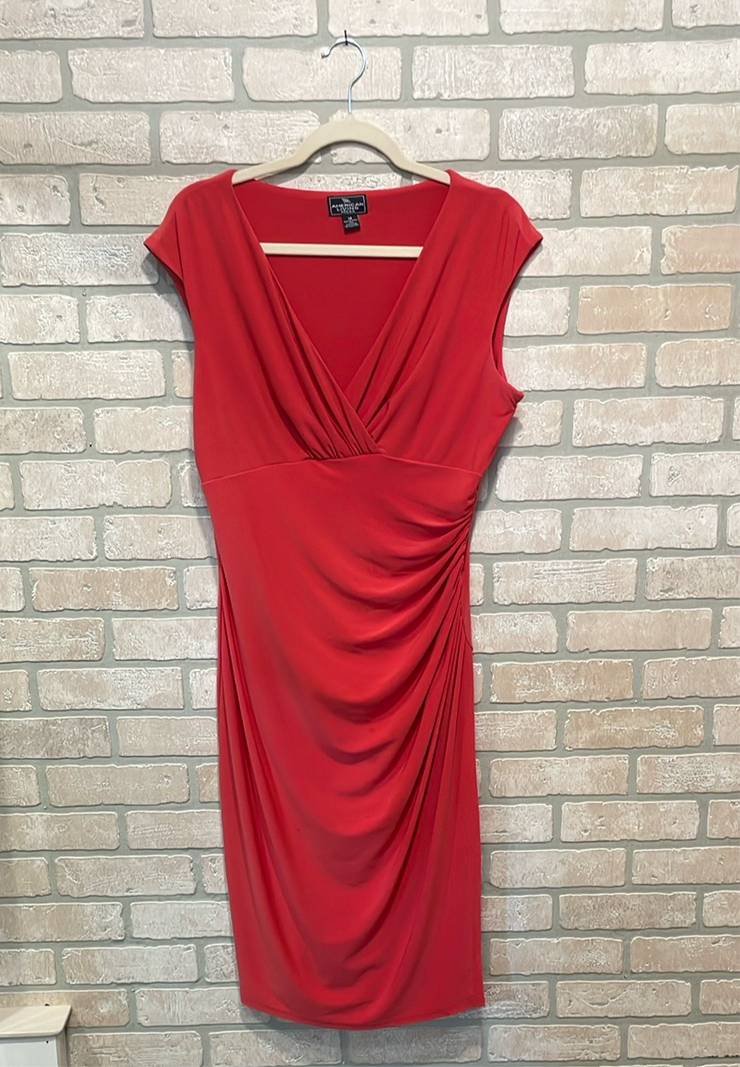 ORANGE MIDI DRESS