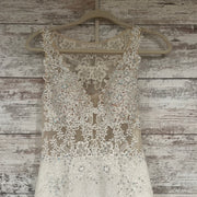 WHITE/LACE MERMAID GOWN