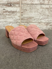 PINK QUILTED SANDALS (NEW) $99