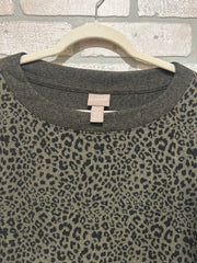 GREEN/BLACK LEOPARD TUNIC $99