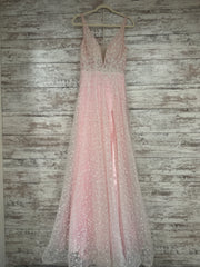 PINK/WHITE SPARKLY A LINE-NEW