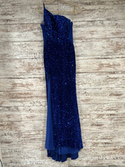 ROYAL BLUE SEQUIN LONG DRESS