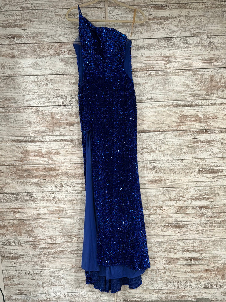 ROYAL BLUE SEQUIN LONG DRESS