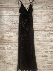 BLACK SPARKLY LONG DRESS