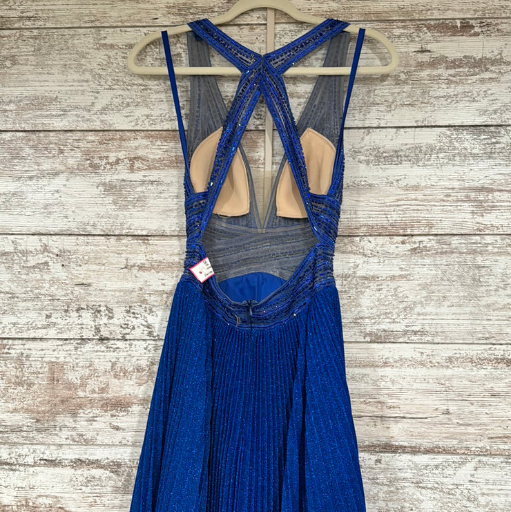 ROYAL BLUE LONG DRESS