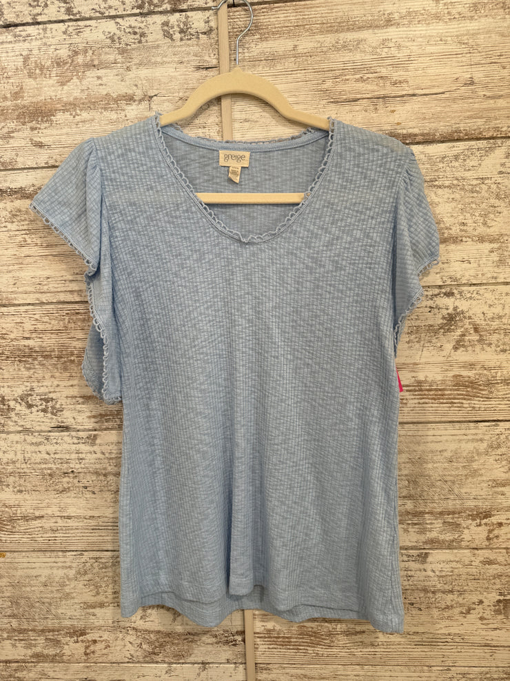 BLUE SHORT SLEEVE TOP