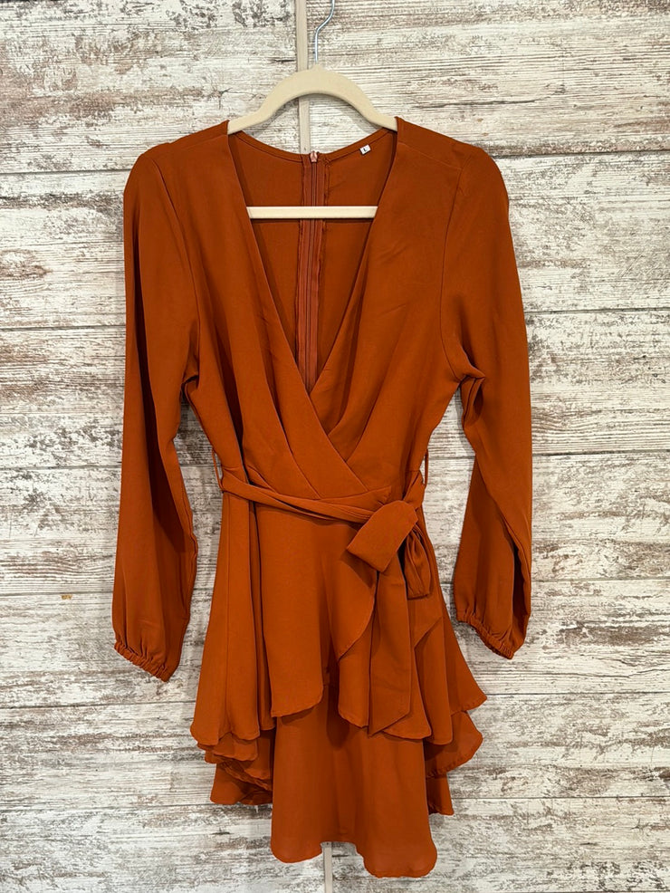 RUST COLORED SHORT DRESS