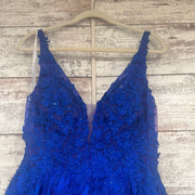 ROYAL BLUE A LINE GOWN (NEW)