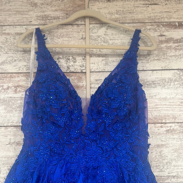 ROYAL BLUE A LINE GOWN (NEW)