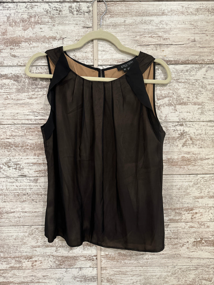 BLACK/NUDE SLEEVELESS TOP$189