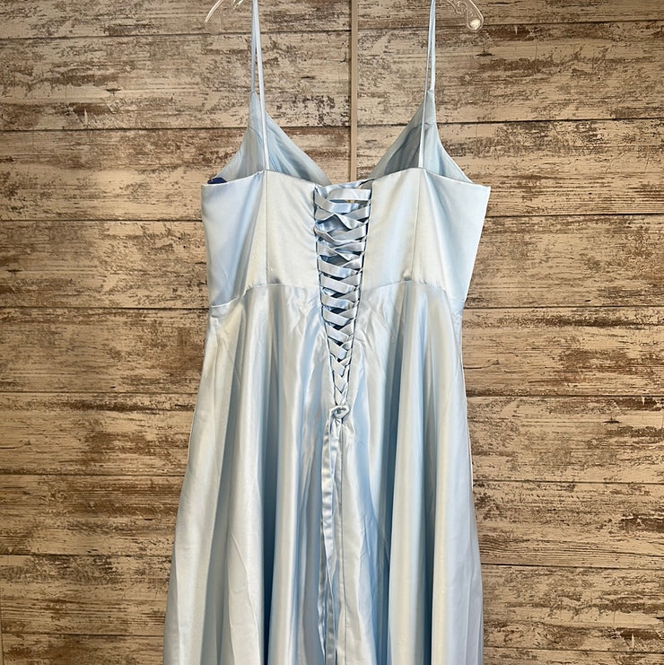 BLUE A LINE GOWN (NEW)