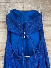 ROYAL BLUE HOT STONE DRESS-NEW