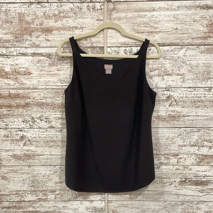 BLACK SLEEVELESS TOP