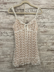 WHITE/FLORAL SHORT DRESS